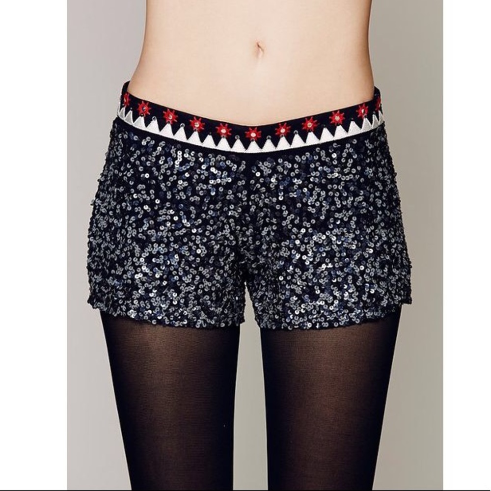 Free People Kyra Sequin Shorts
